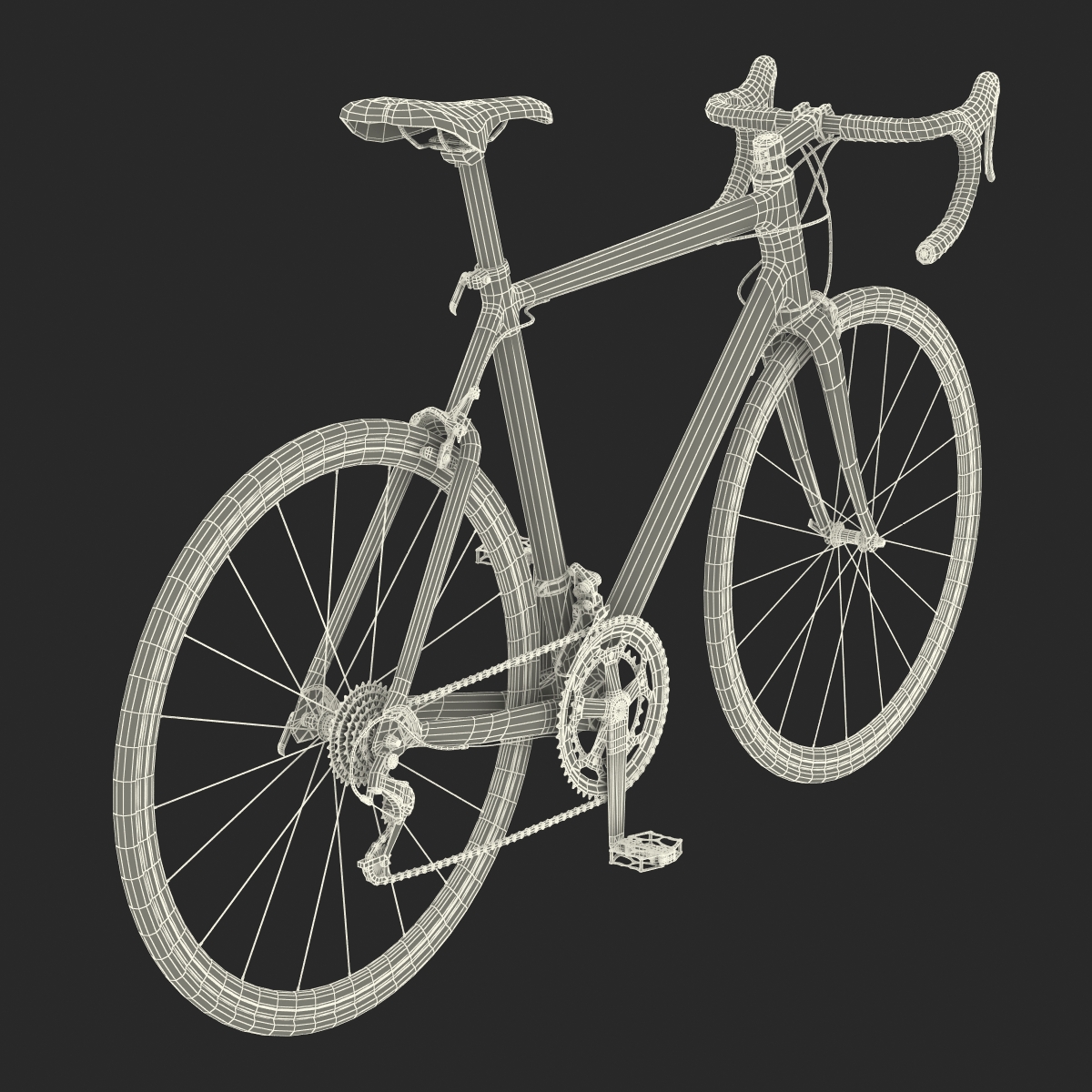 Road Bike Generic Rigged 3D model