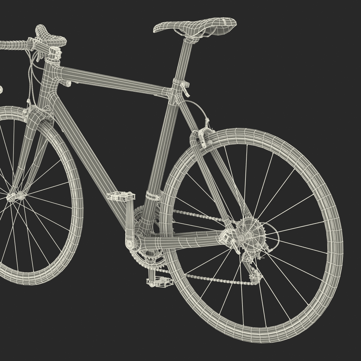 Road Bike Generic Rigged 3D model