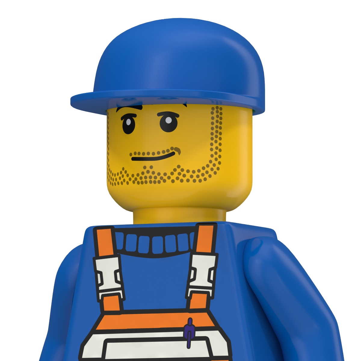 3D model Lego Man Worker