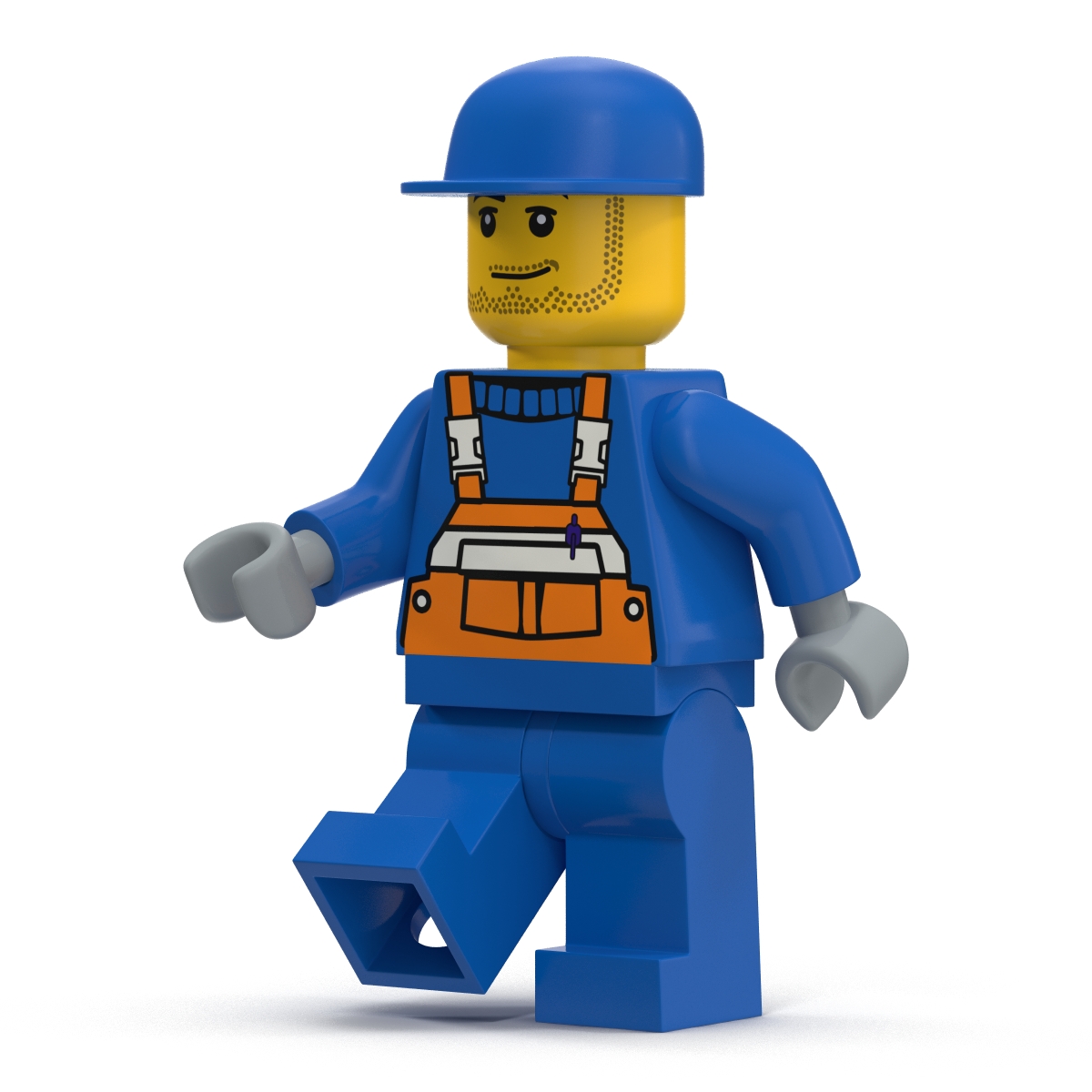 3D model Lego Man Worker