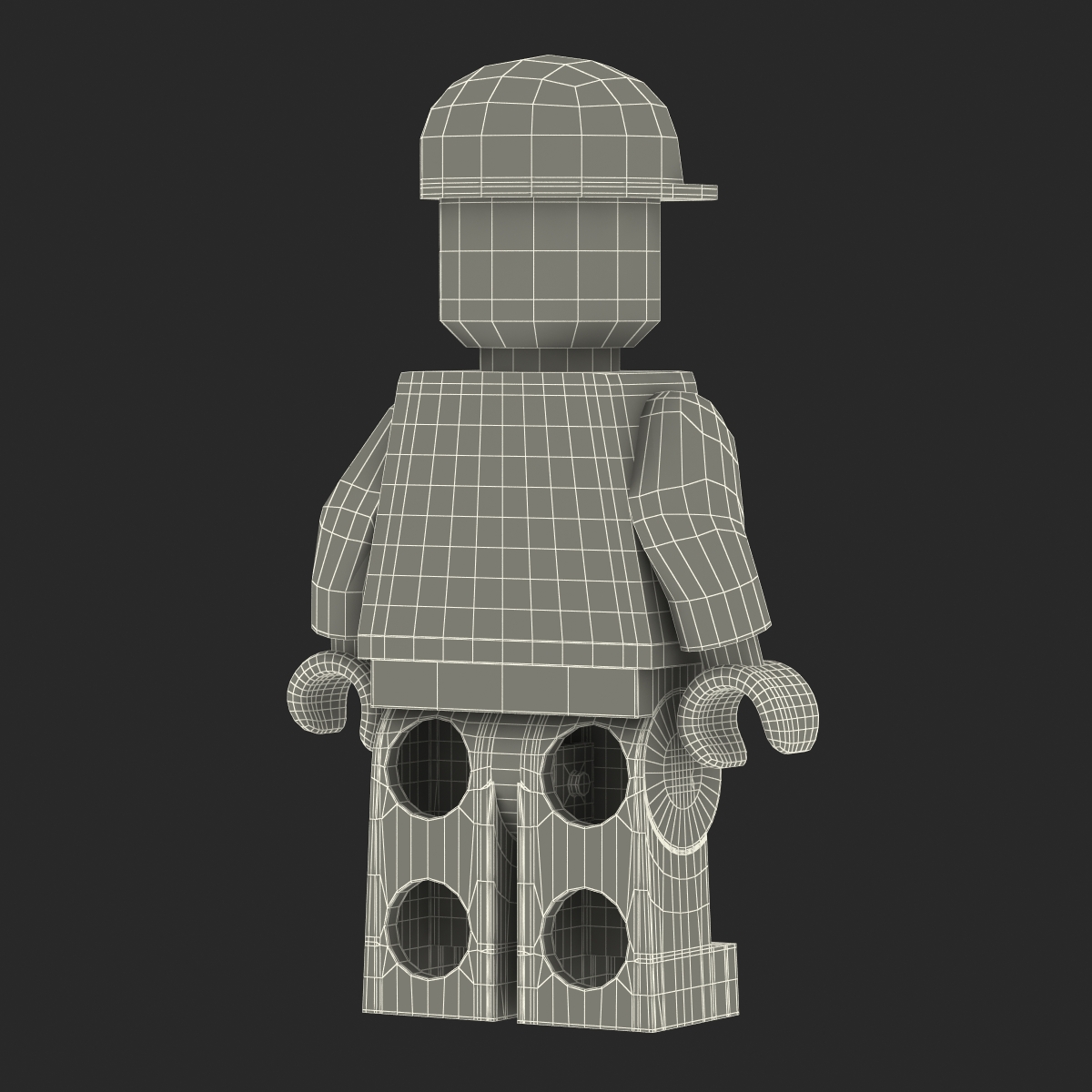 3D model Lego Man Worker