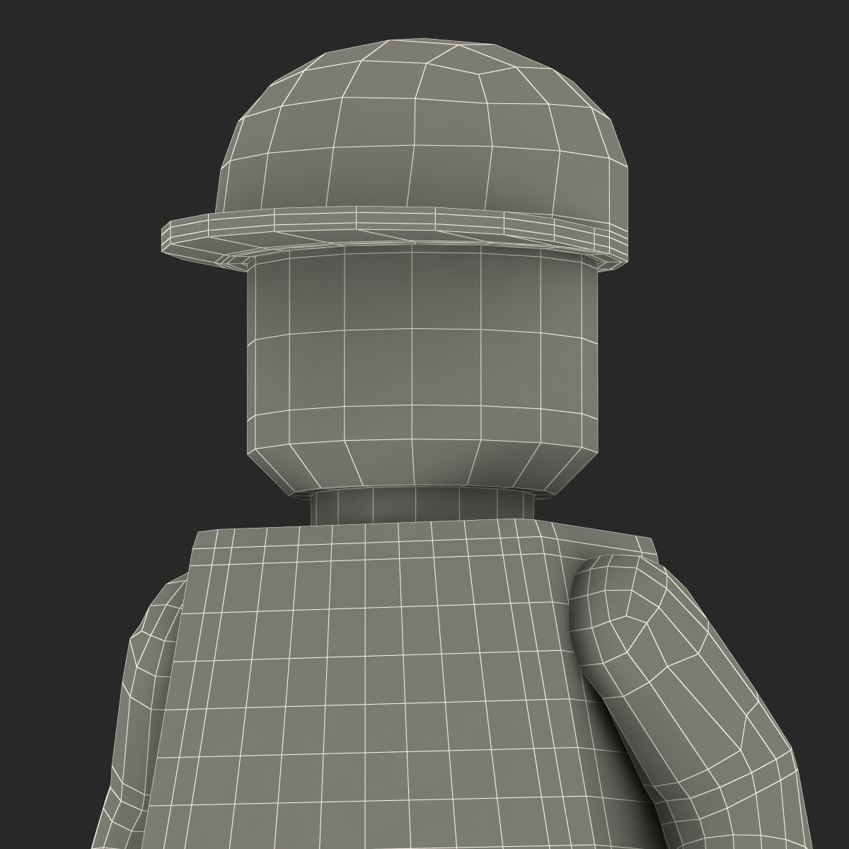 3D model Lego Man Worker