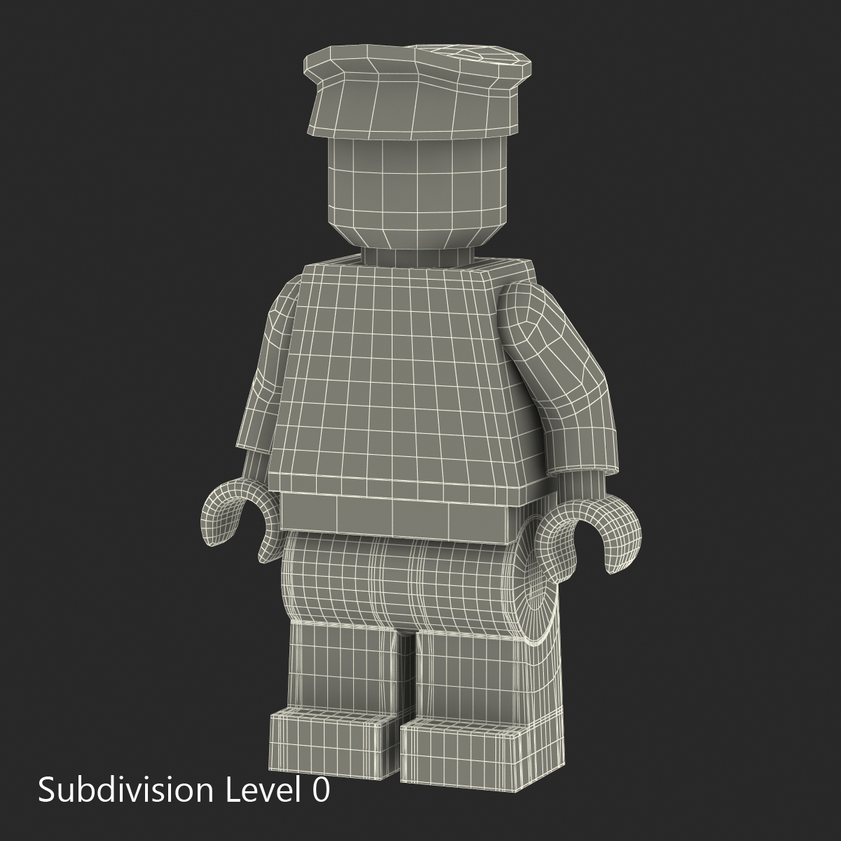 3D Lego Man Policeman model