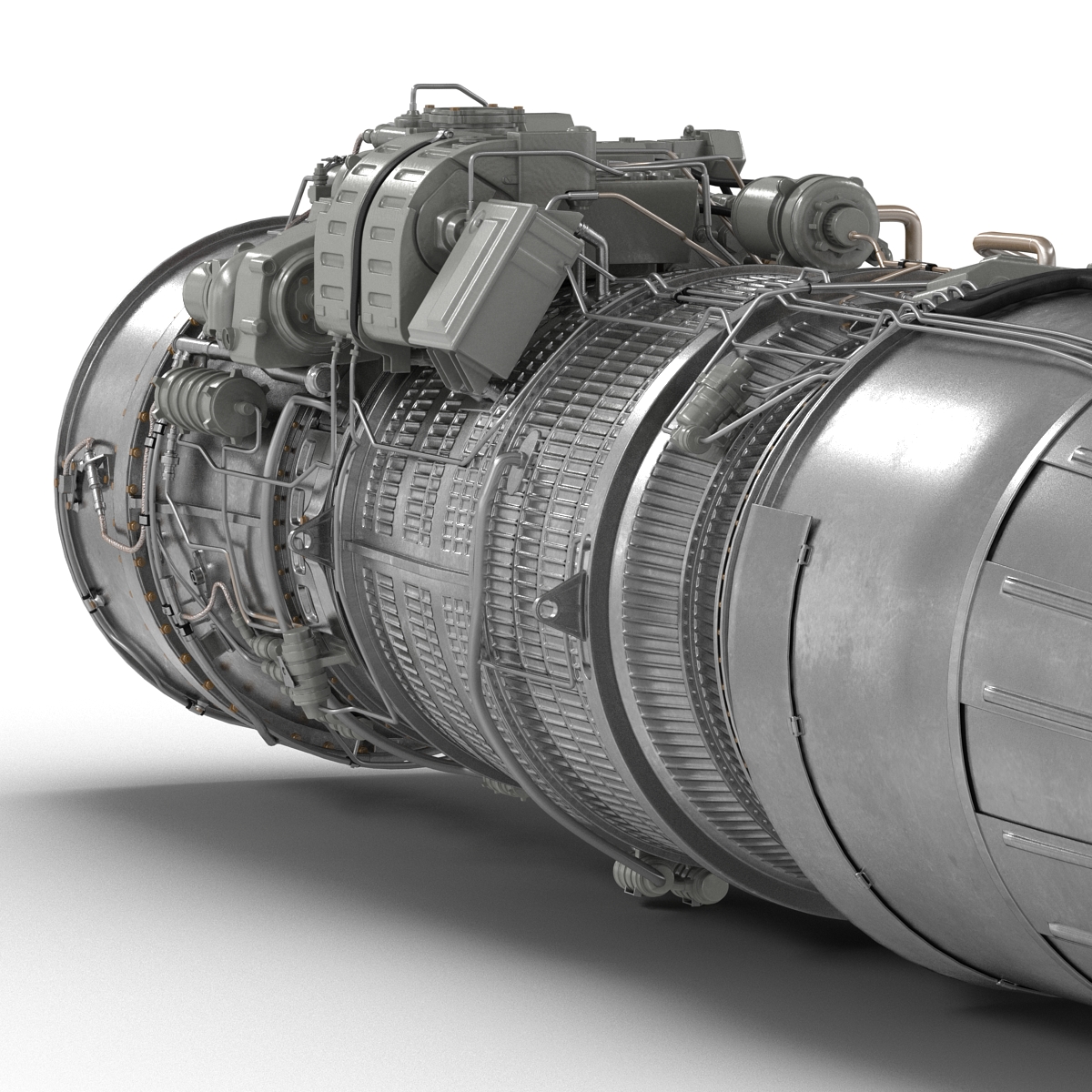 3D Turbofan Engine Klimov RD 33 model