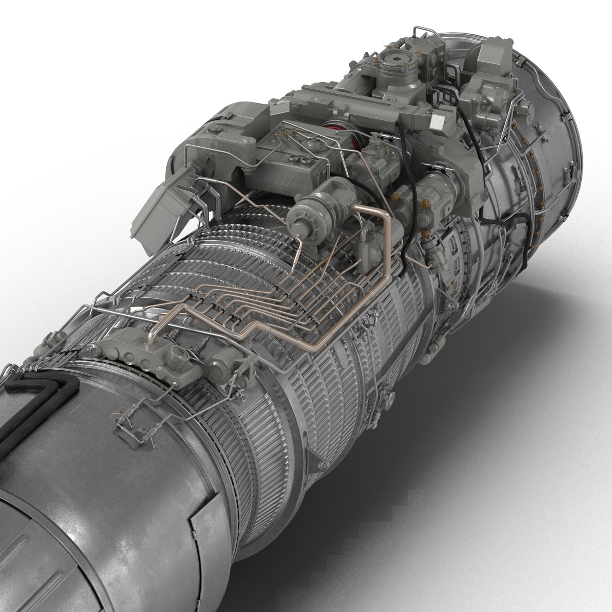 3D Turbofan Engine Klimov RD 33 model