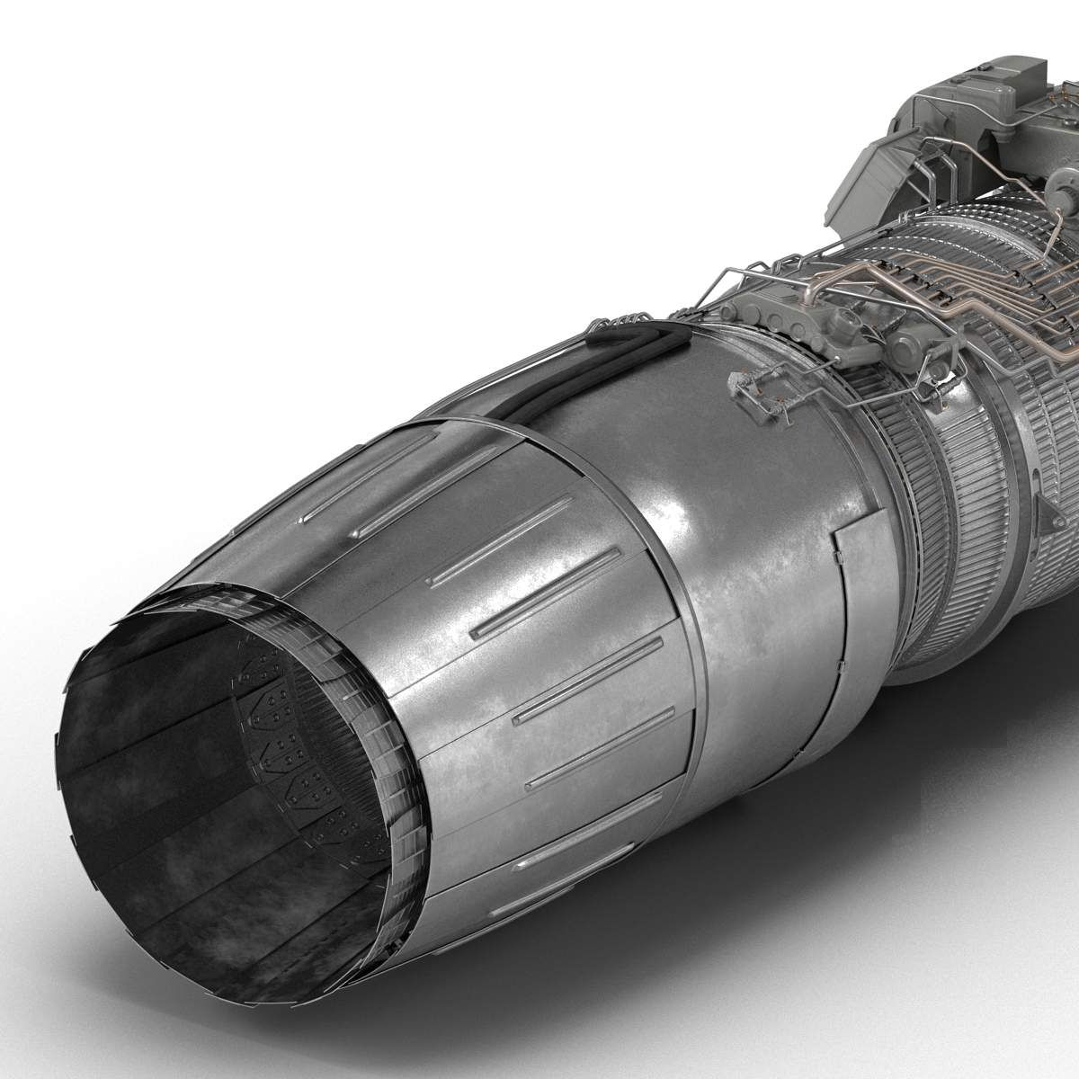 3D Turbofan Engine Klimov RD 33 model