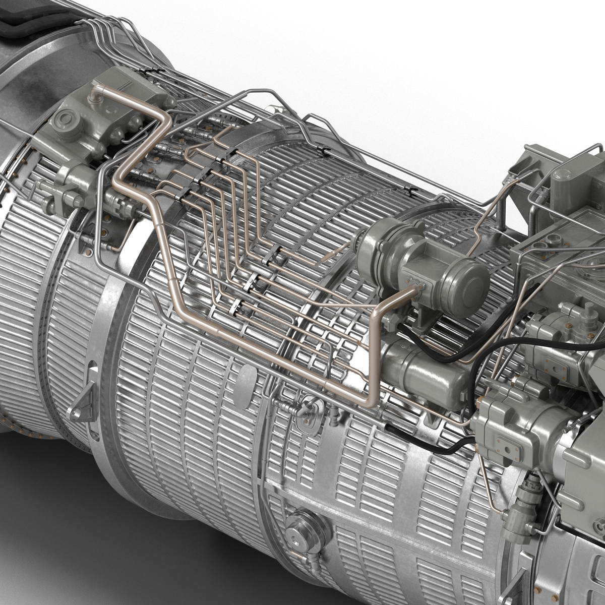 3D Turbofan Engine Klimov RD 33 model