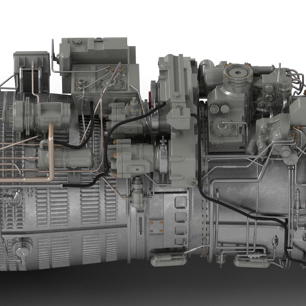 3D Turbofan Engine Klimov RD 33 model