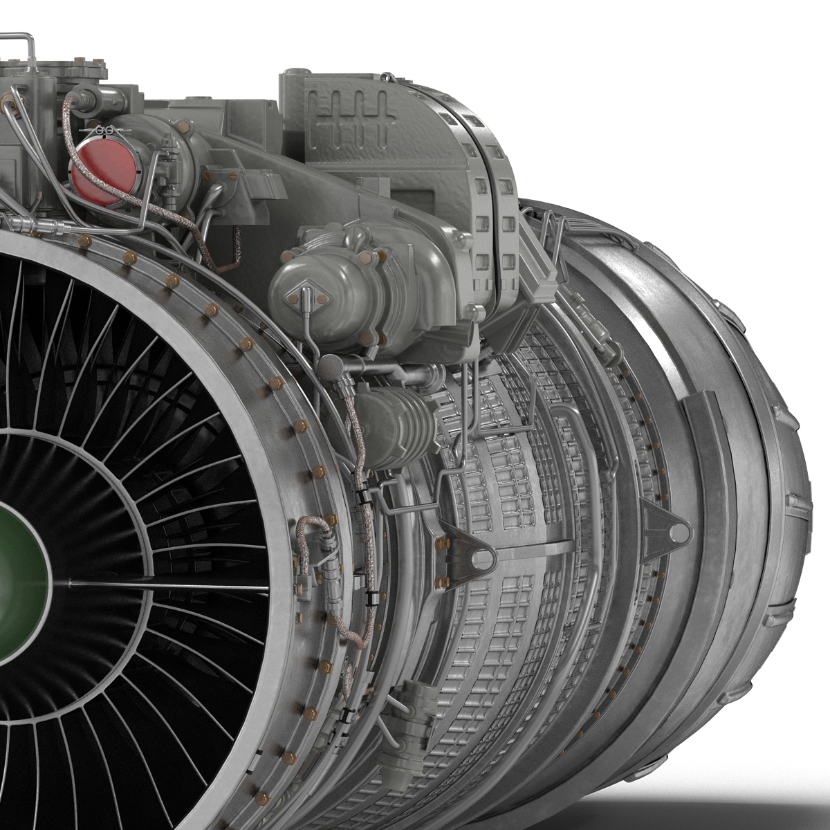 3D Turbofan Engine Klimov RD 33 model