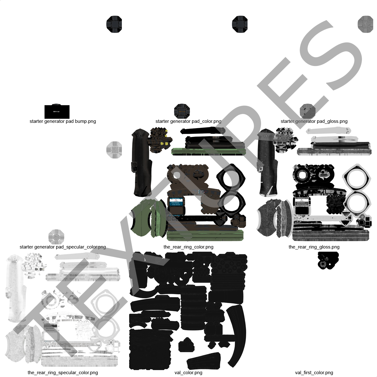 3D Turboprop Aircraft Engine Canada PT6 Sectioned