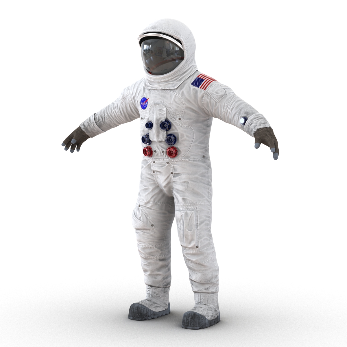 3D A7L Apollo and Skylab Spacesuit 2 model