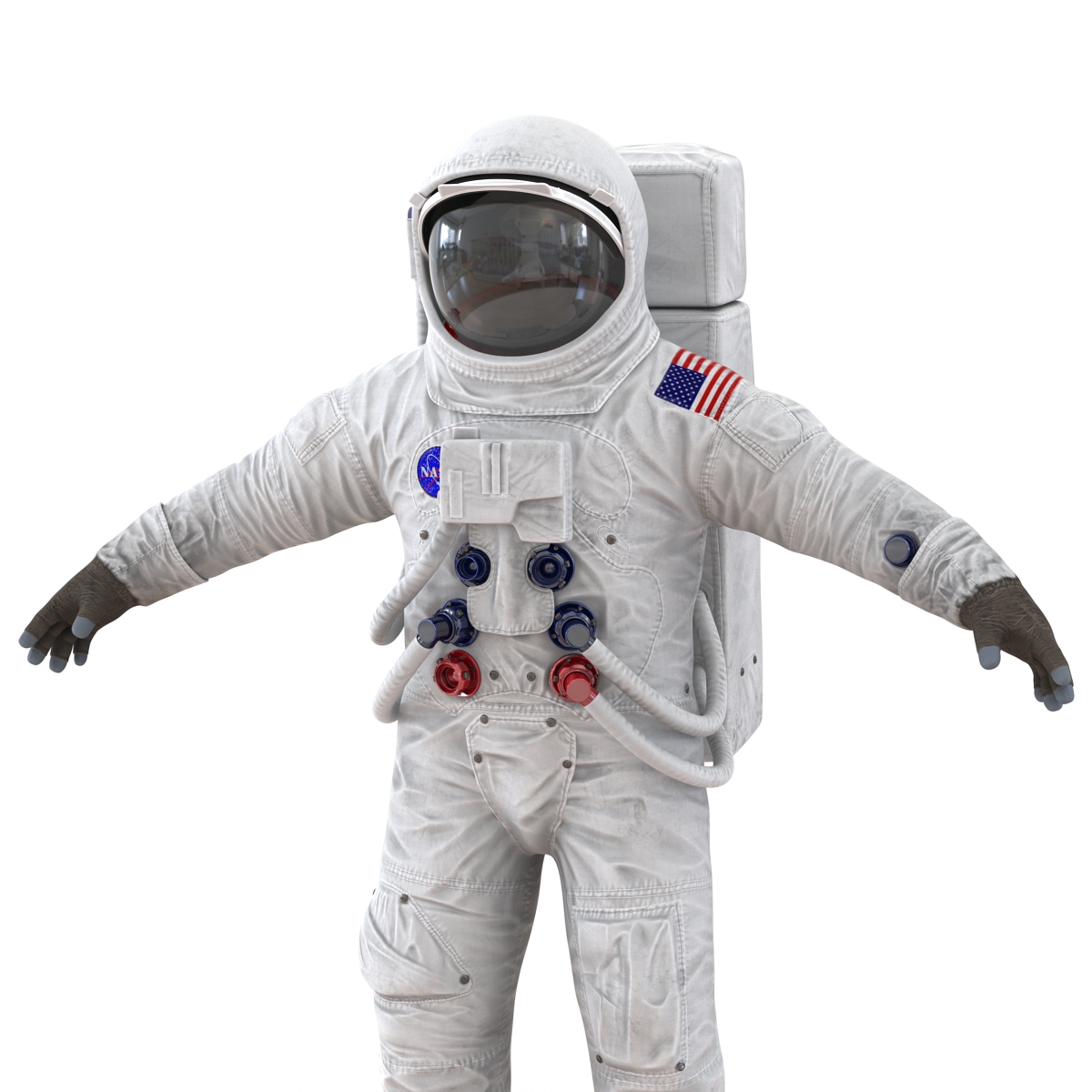 3D A7L Apollo and Skylab Spacesuit