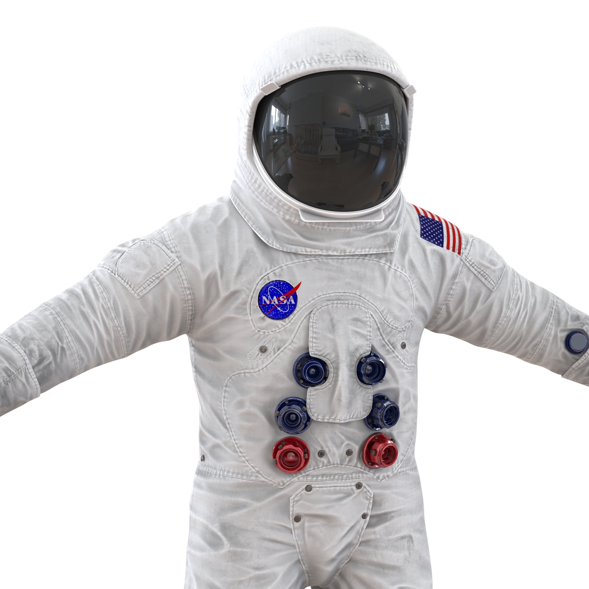 3D A7L Apollo and Skylab Spacesuit 2 model