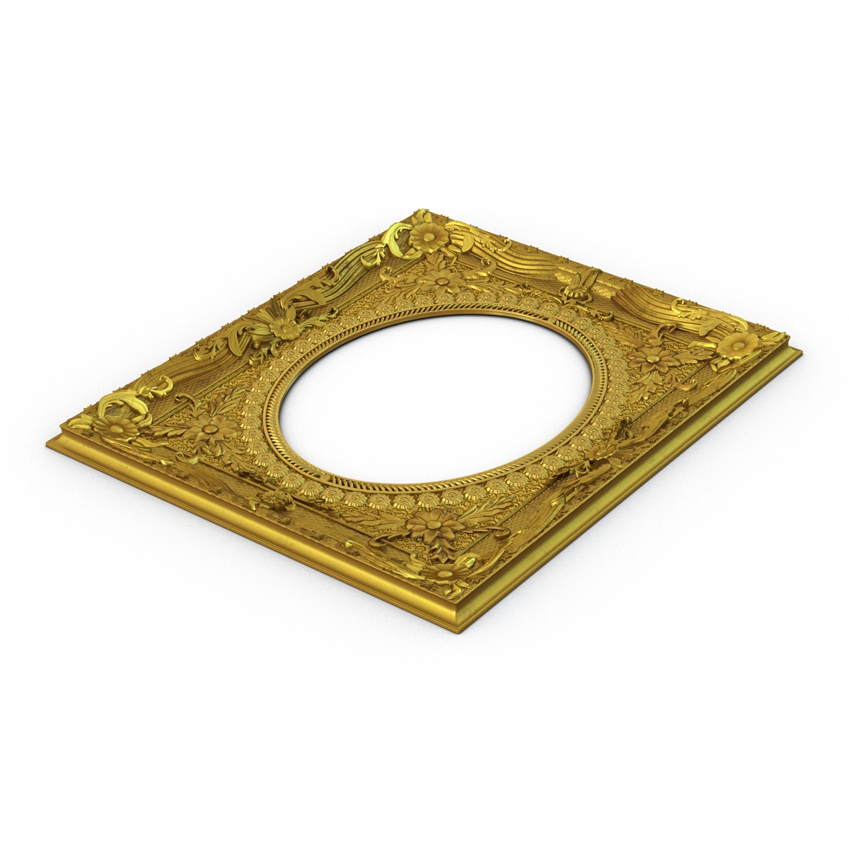 3D Baroque Picture Frame 4 model