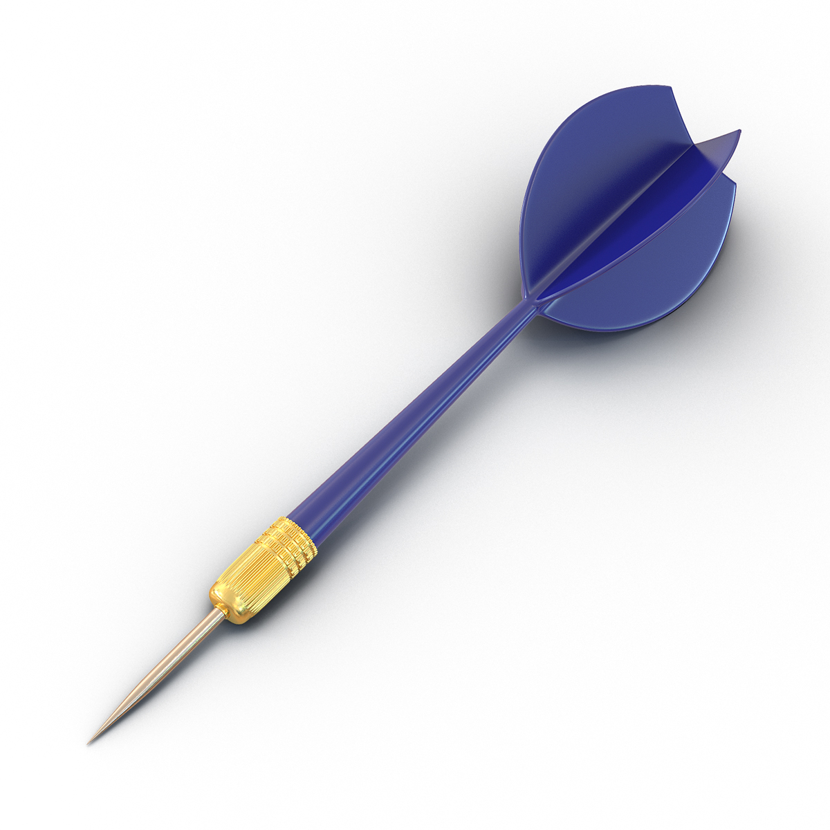 3D Dart Needle 2 Blue model