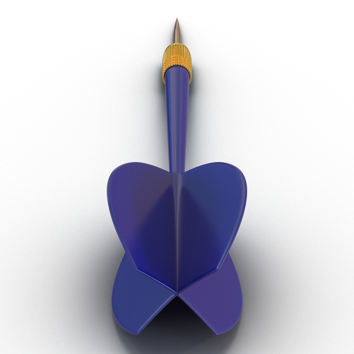 3D Dart Needle 2 Blue model