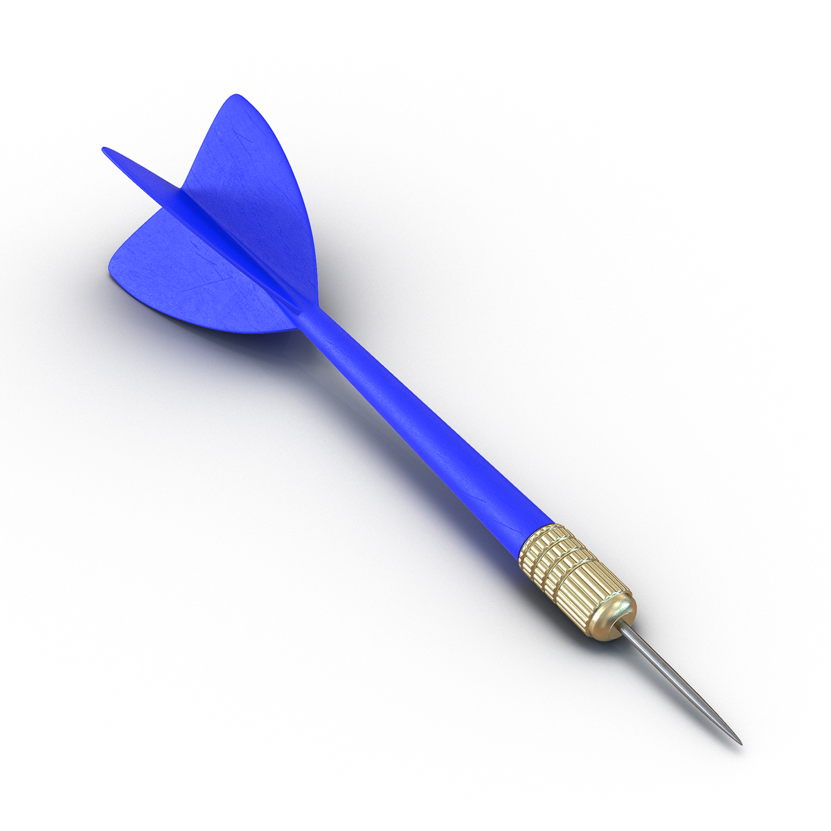 3D Dart Needle 3 Blue model