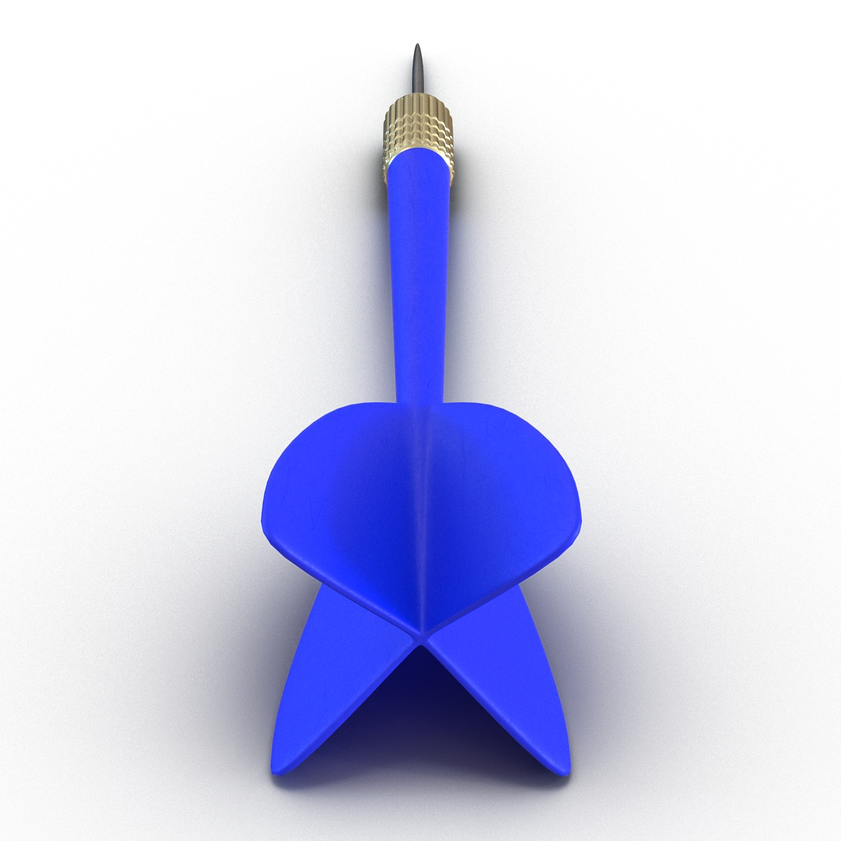 3D Dart Needle 3 Blue model