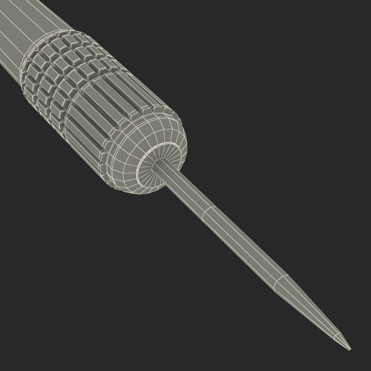 3D Dart Needle 3 Blue model