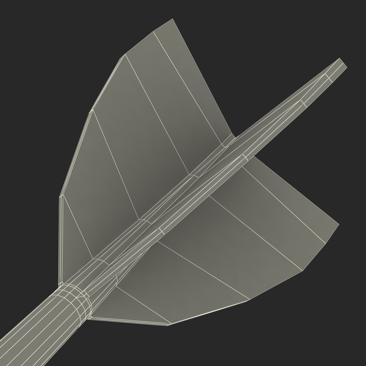 3D Dart Needle 3 Blue model