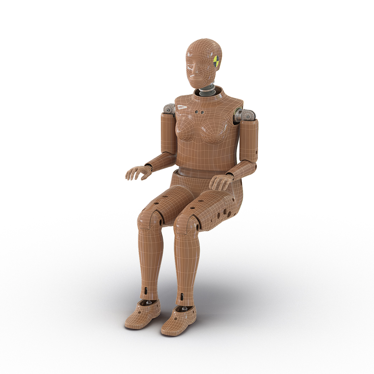 3D Female Crash Test Dummy model