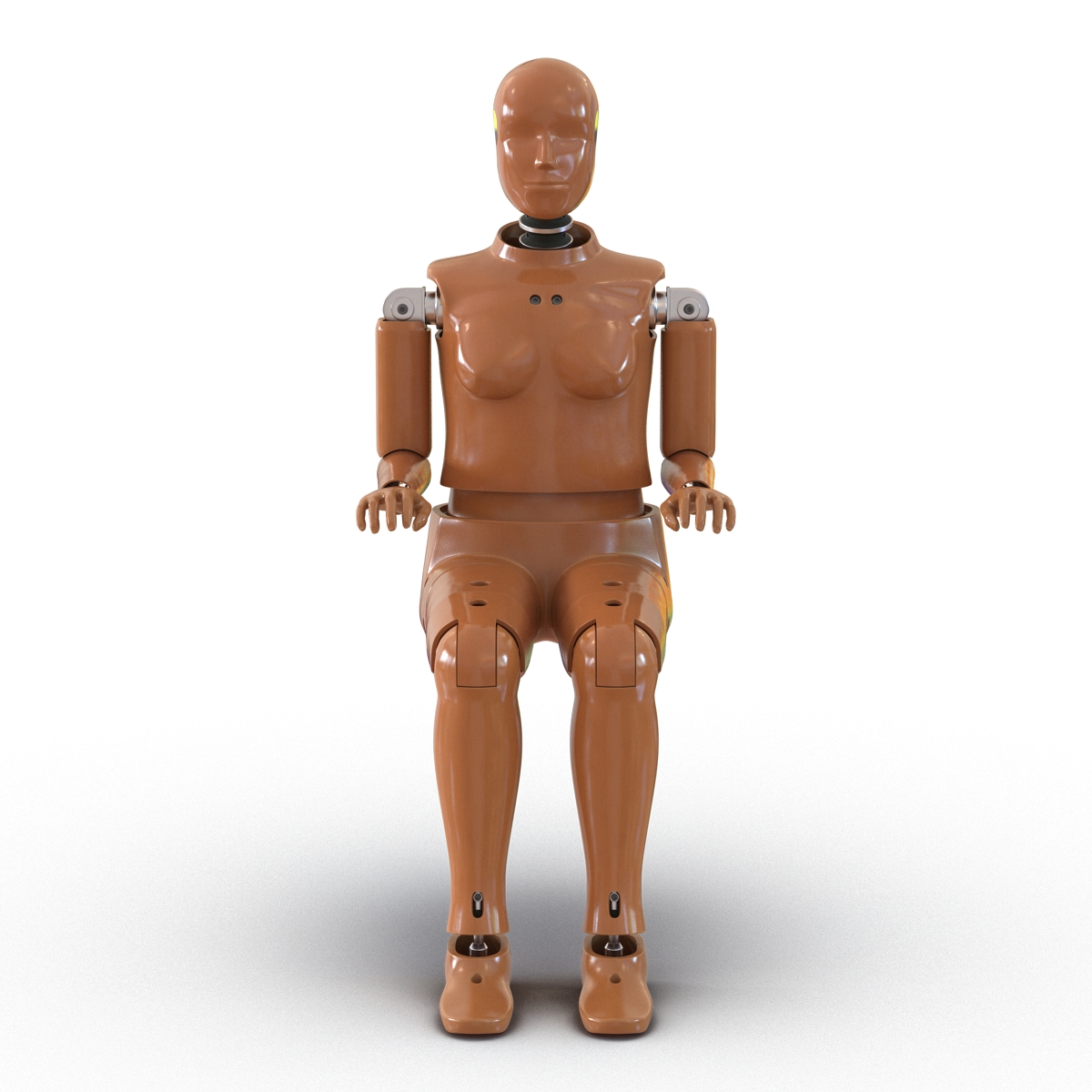 3D model Female Crash Test Dummy Rigged