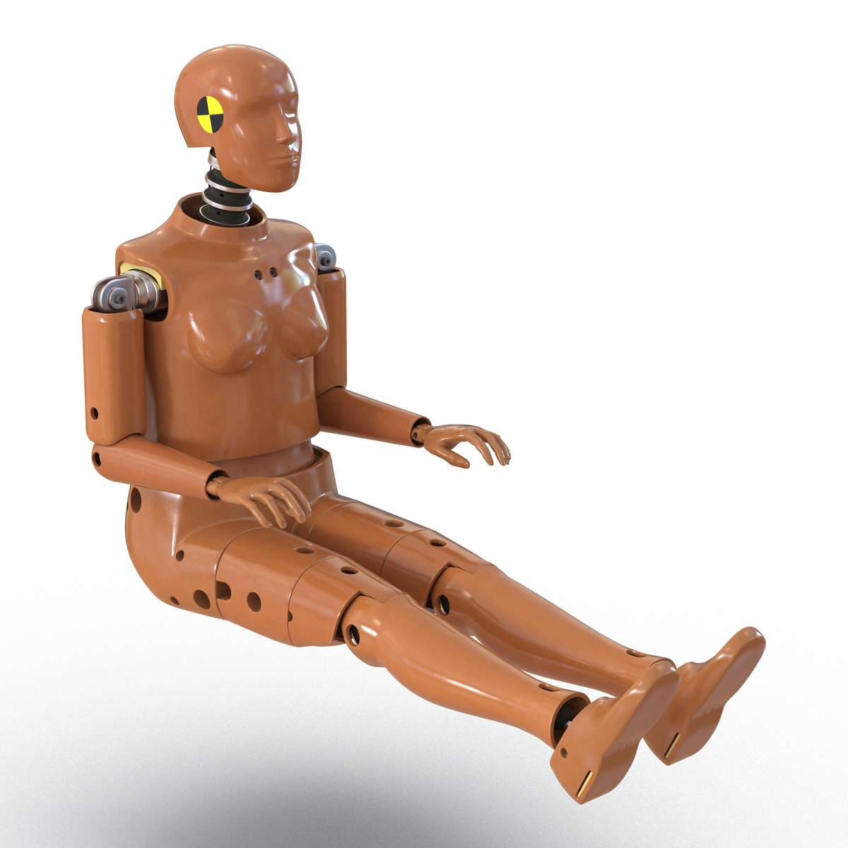 3D model Female Crash Test Dummy Rigged