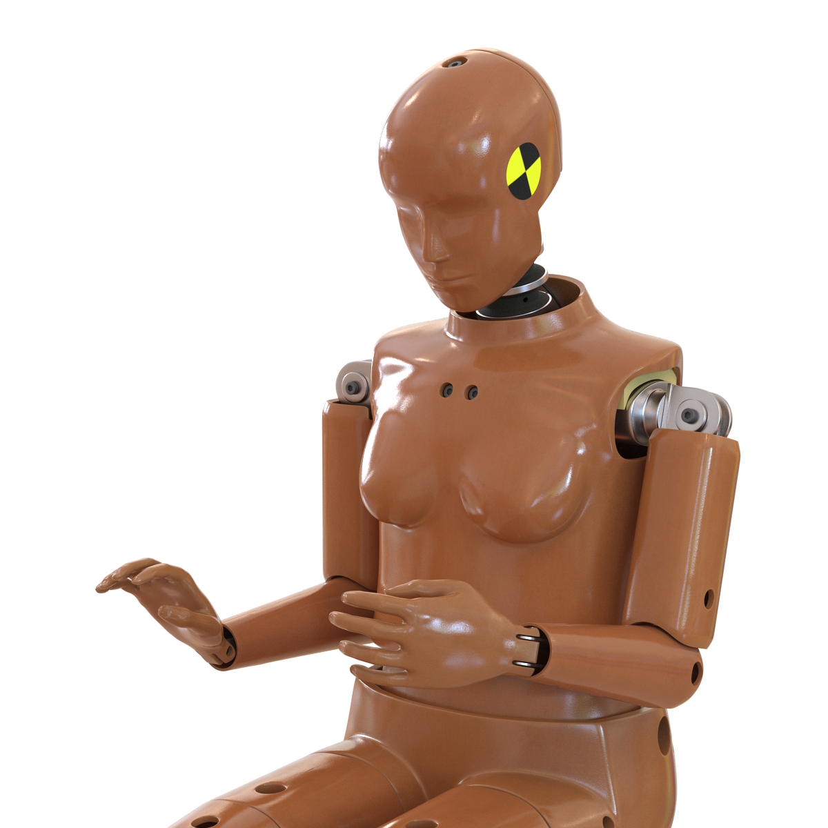 3D model Female Crash Test Dummy Rigged