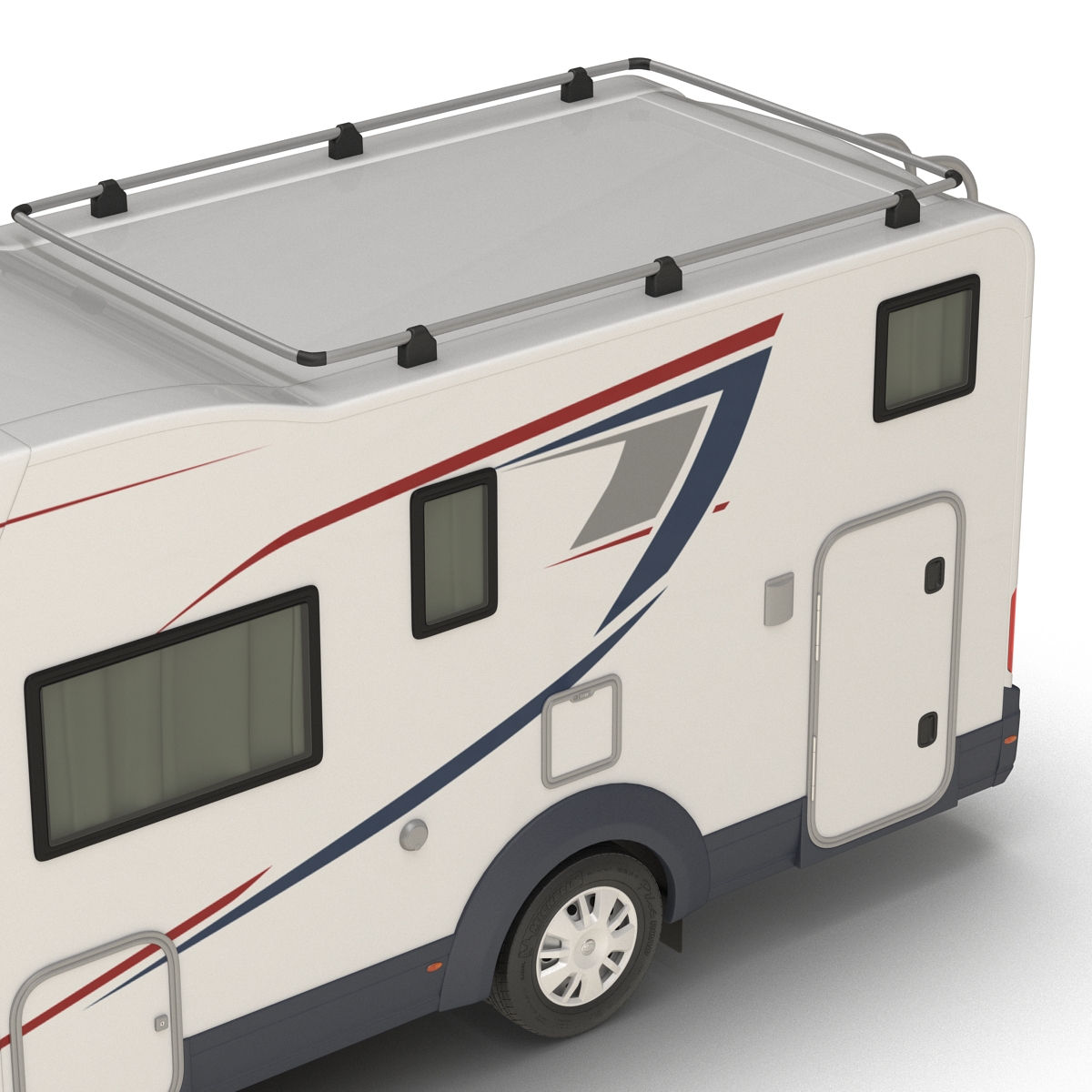 Motorhome Generic Rigged 3D model