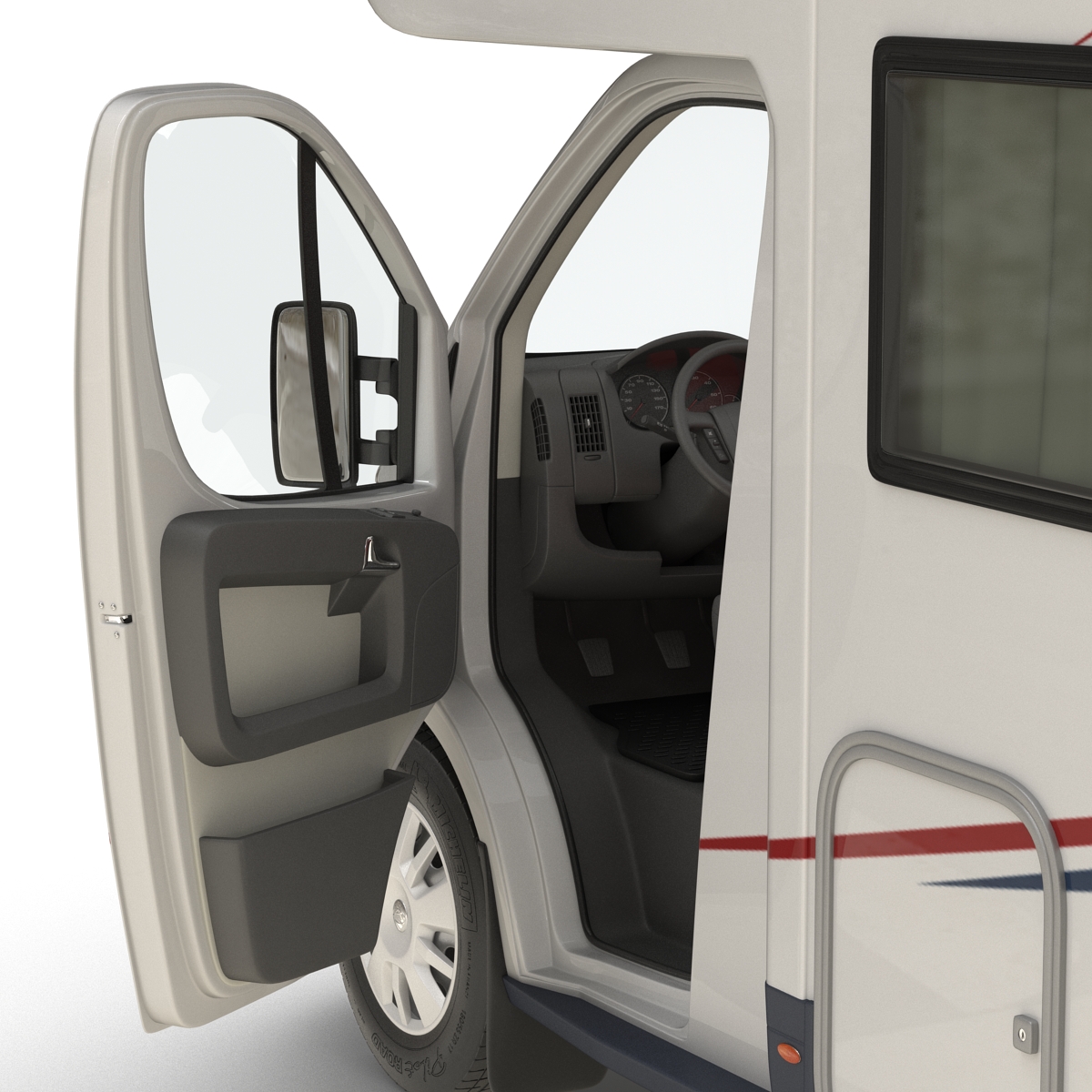 Motorhome Generic Rigged 3D model