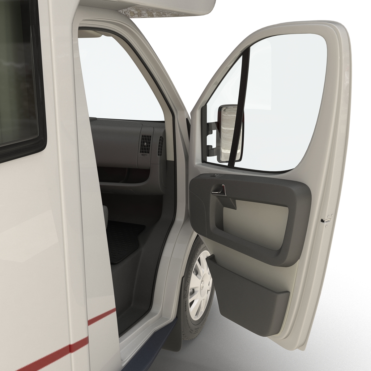 Motorhome Generic Rigged 3D model