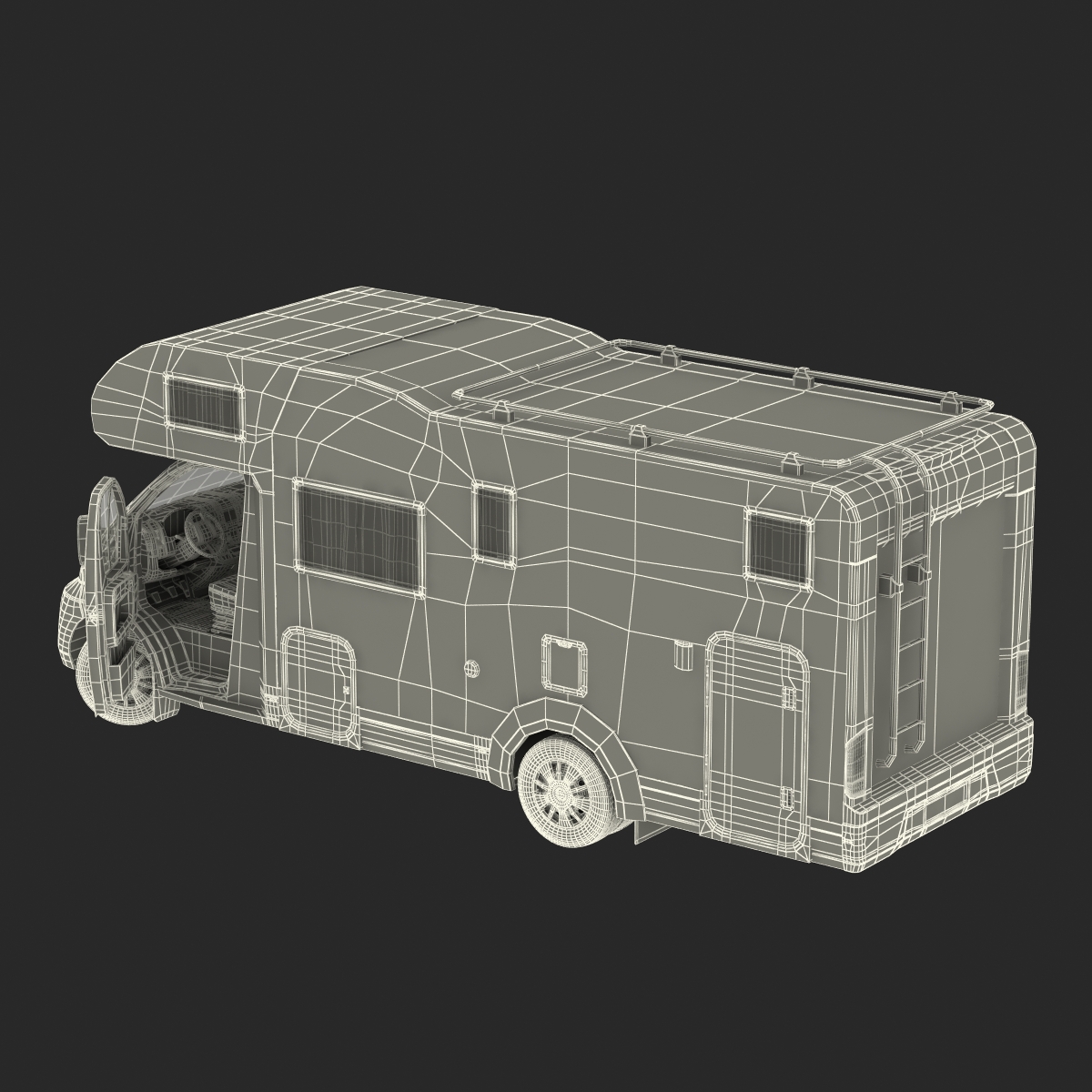 Motorhome Generic Rigged 3D model