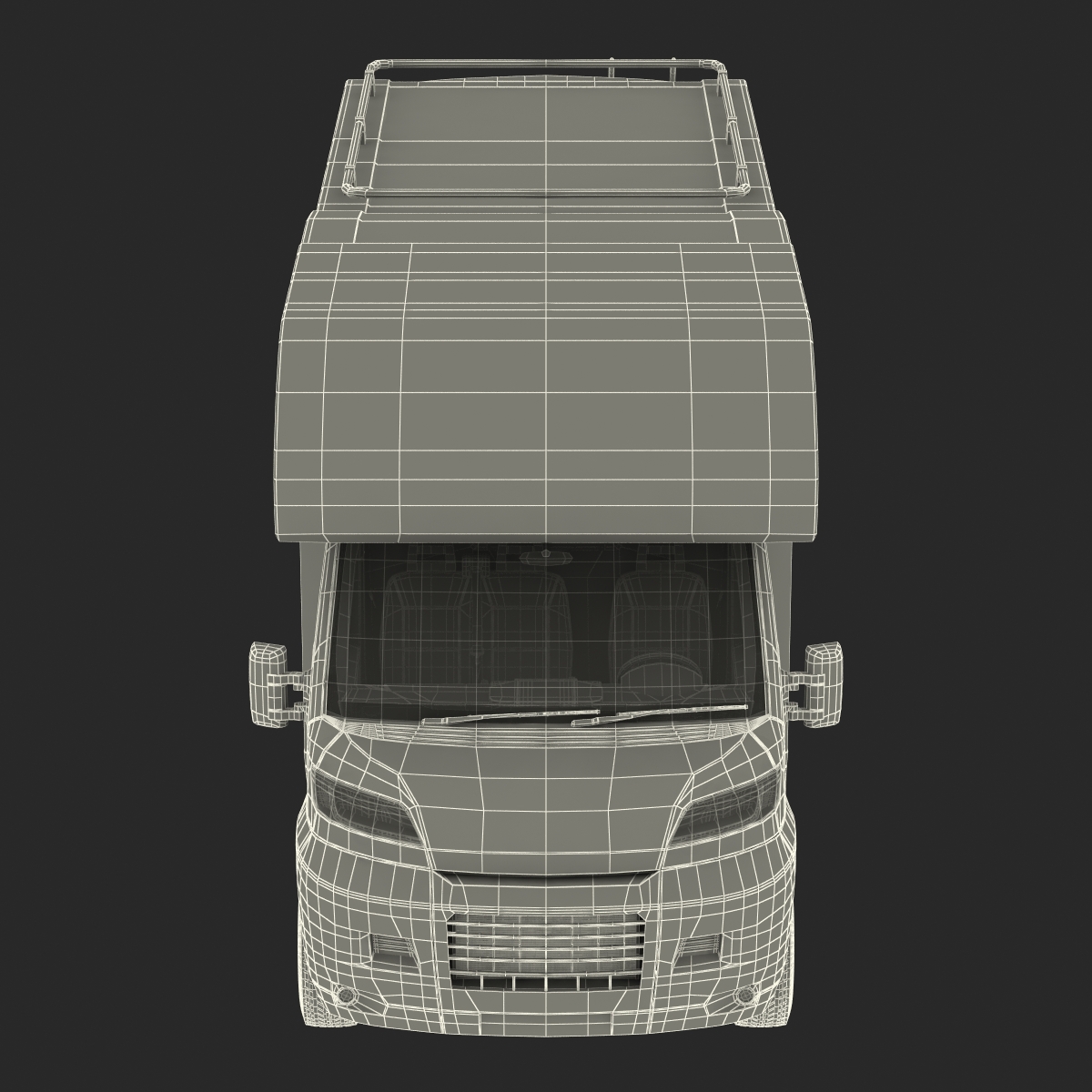 Motorhome Generic Rigged 3D model