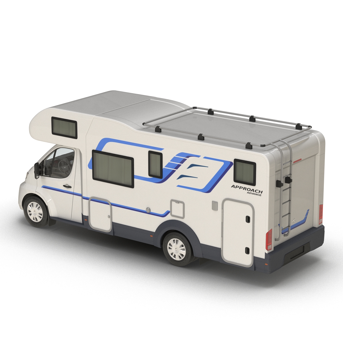 3D Tag Axle Motorhome model