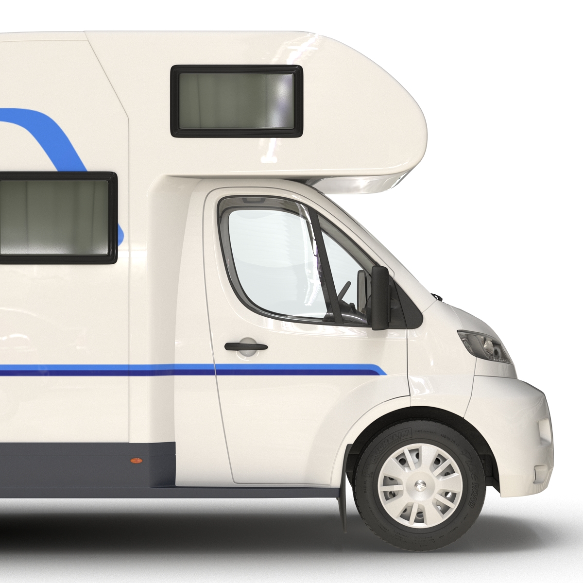 3D Tag Axle Motorhome model