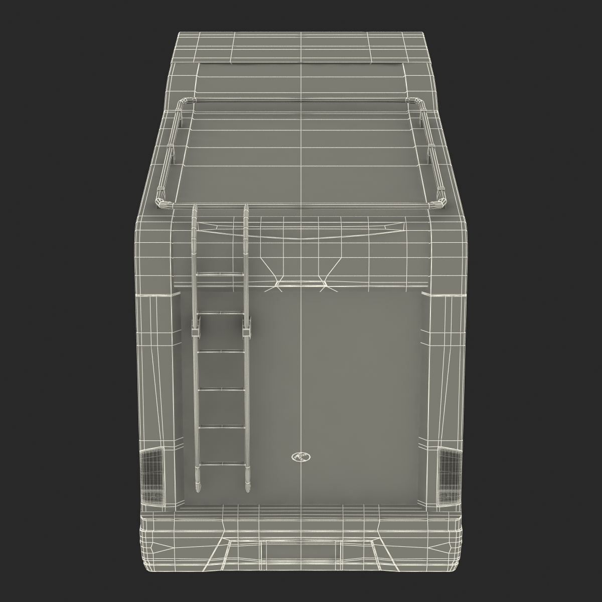 3D Tag Axle Motorhome model