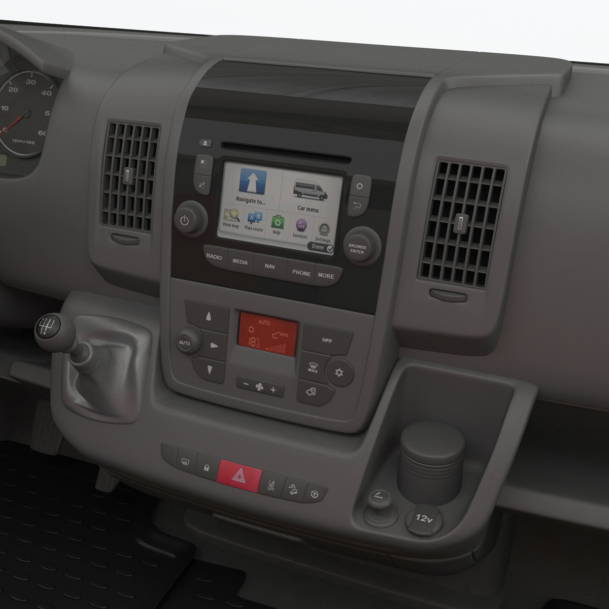3D model Tag Axle Motorhome Rigged