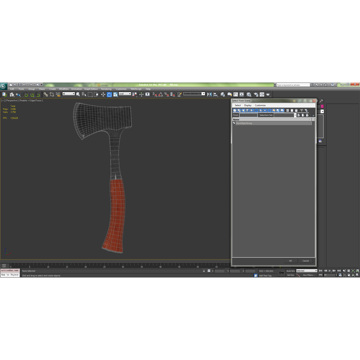 3D model Camping Hatchet