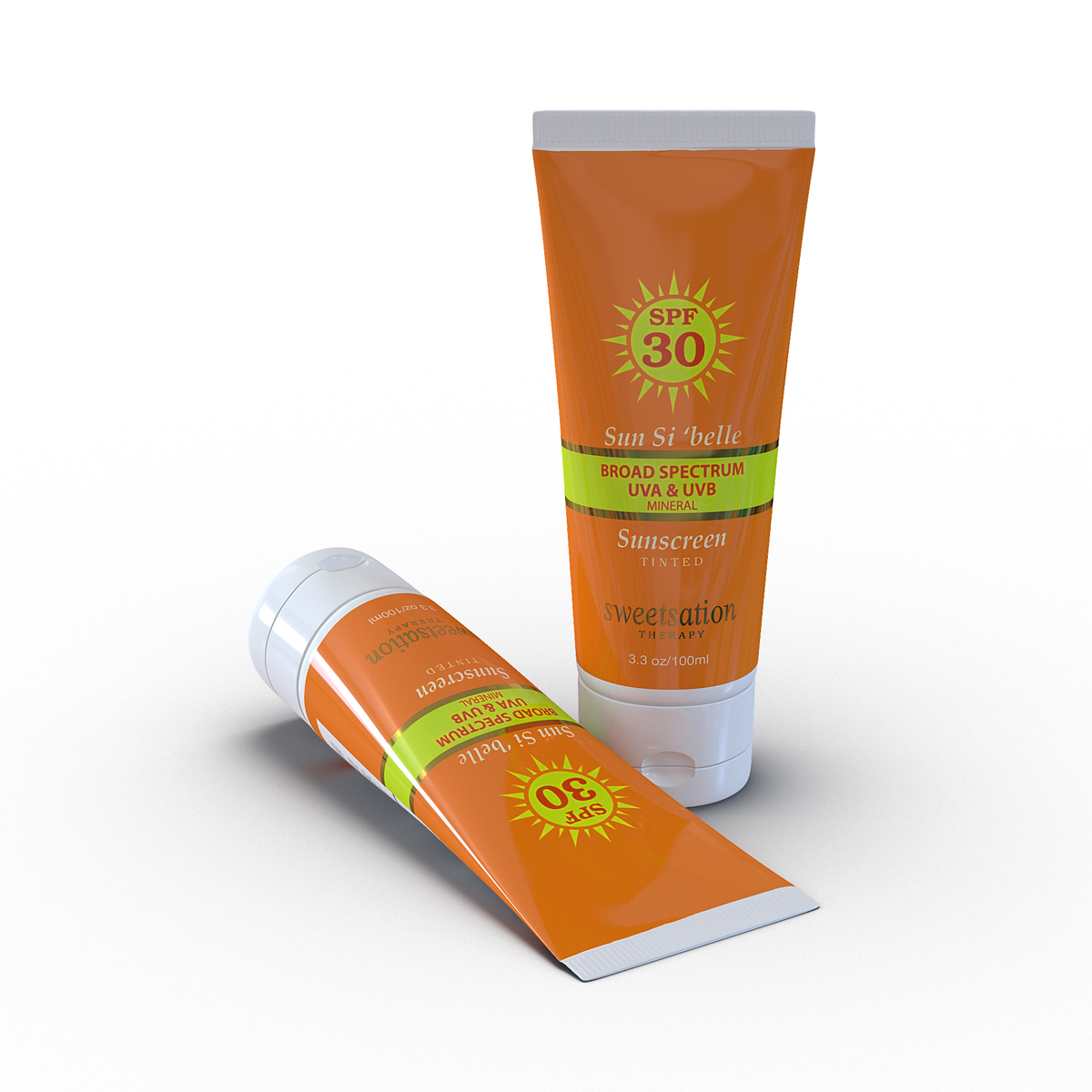 Sunscreen Tube 3D model