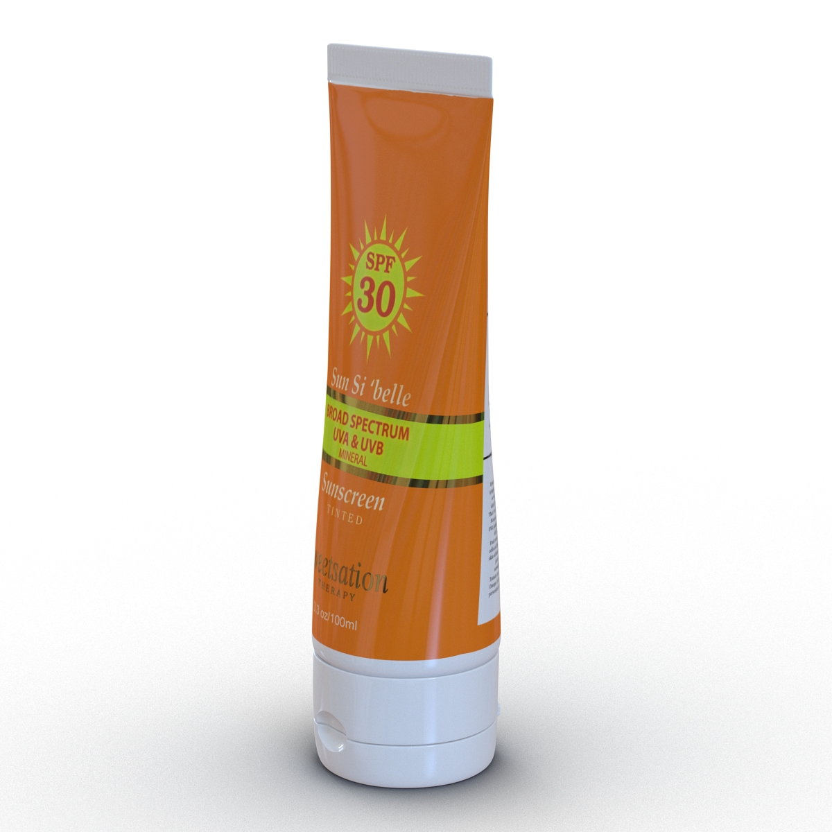 Sunscreen Tube 3D model