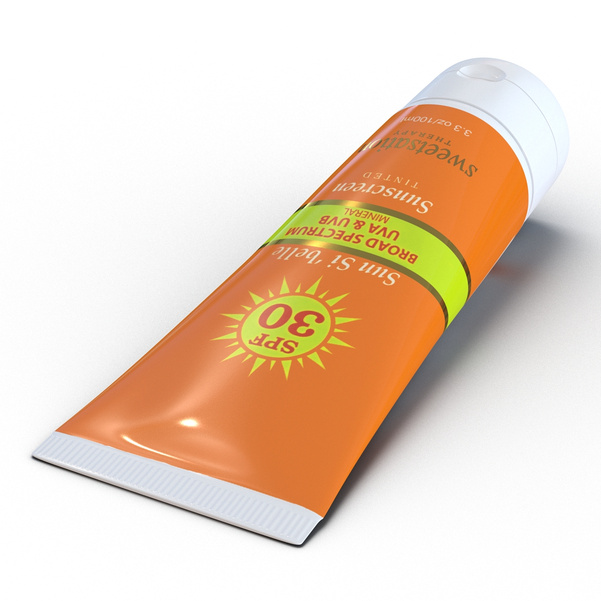 Sunscreen Tube 3D model