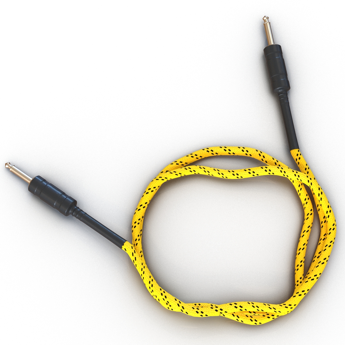 Guitar Cable Rigged 3D model