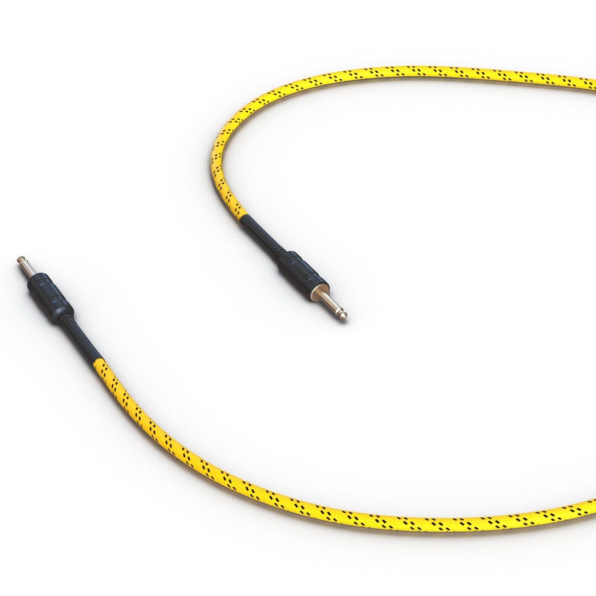 Guitar Cable Rigged 3D model