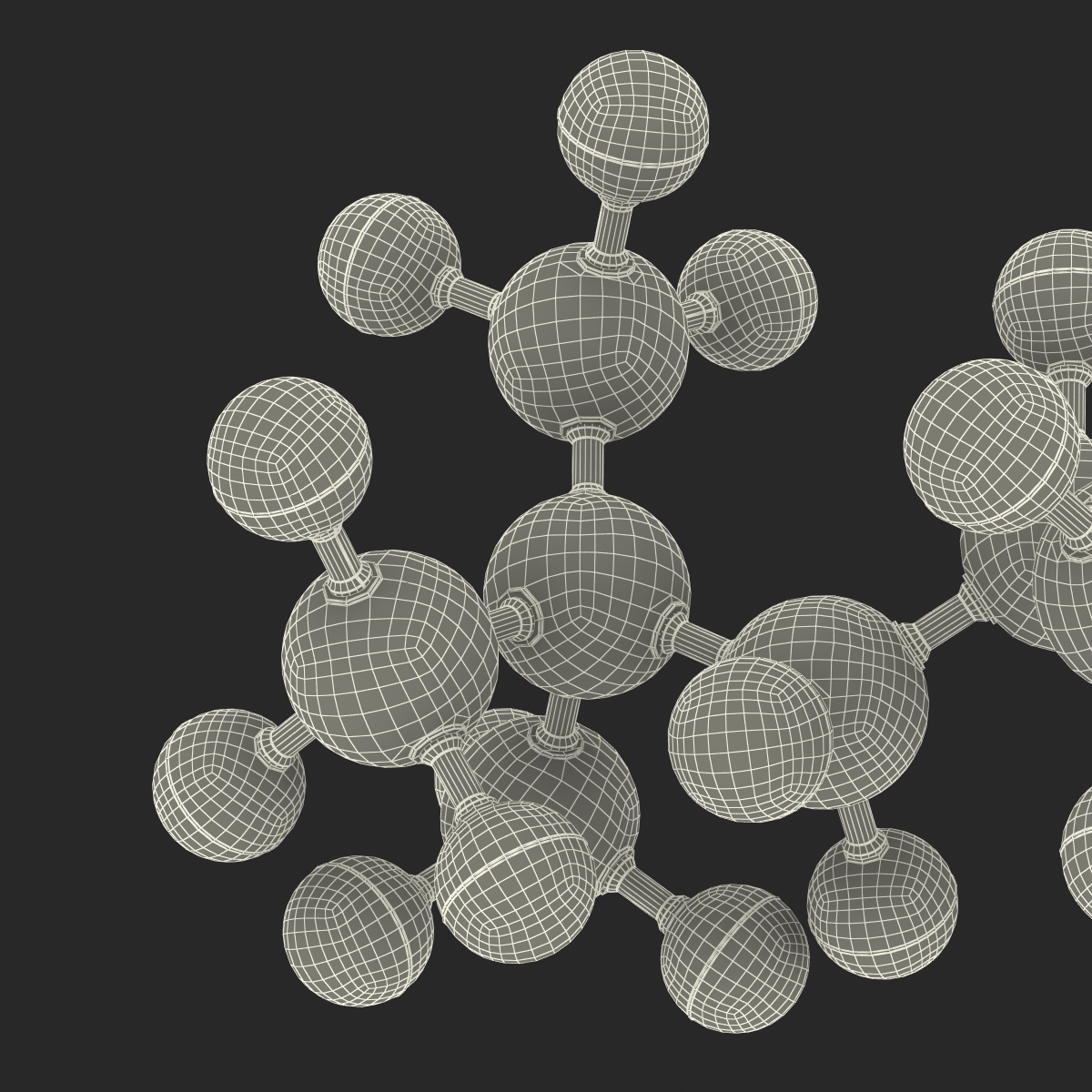 3D model Octane Molecule