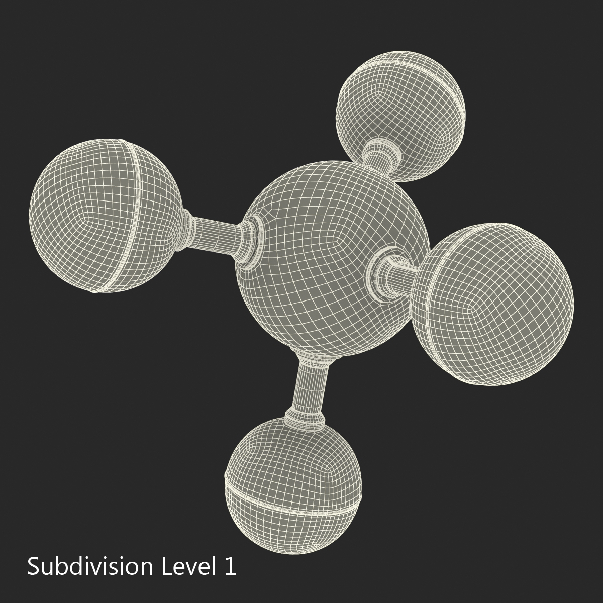 3D Methane Molecule