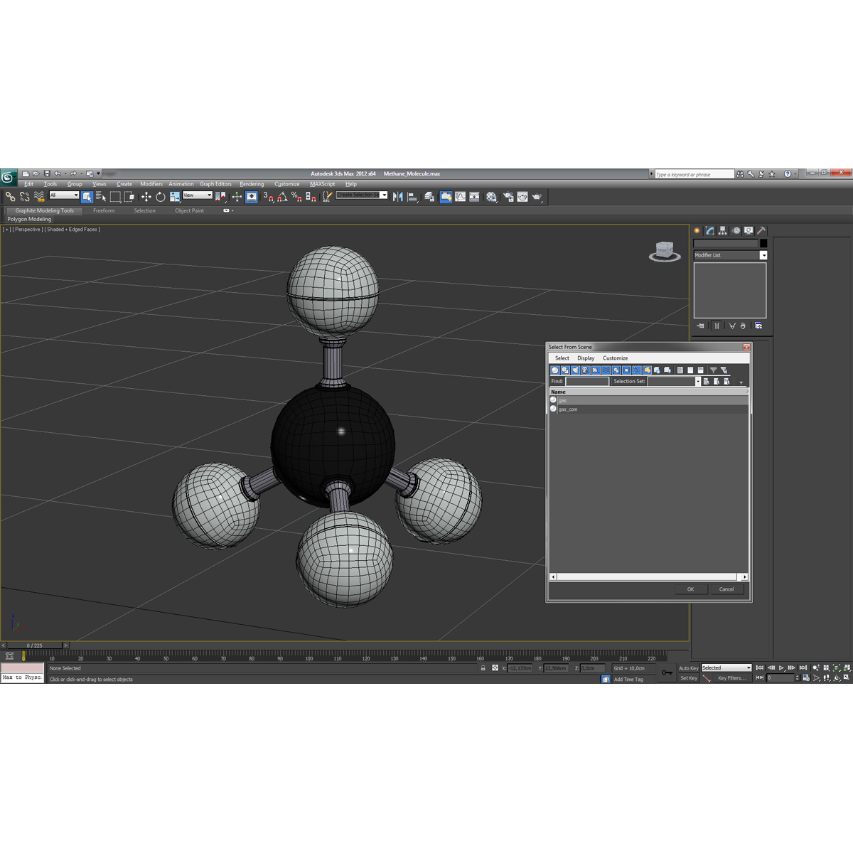 3D Methane Molecule