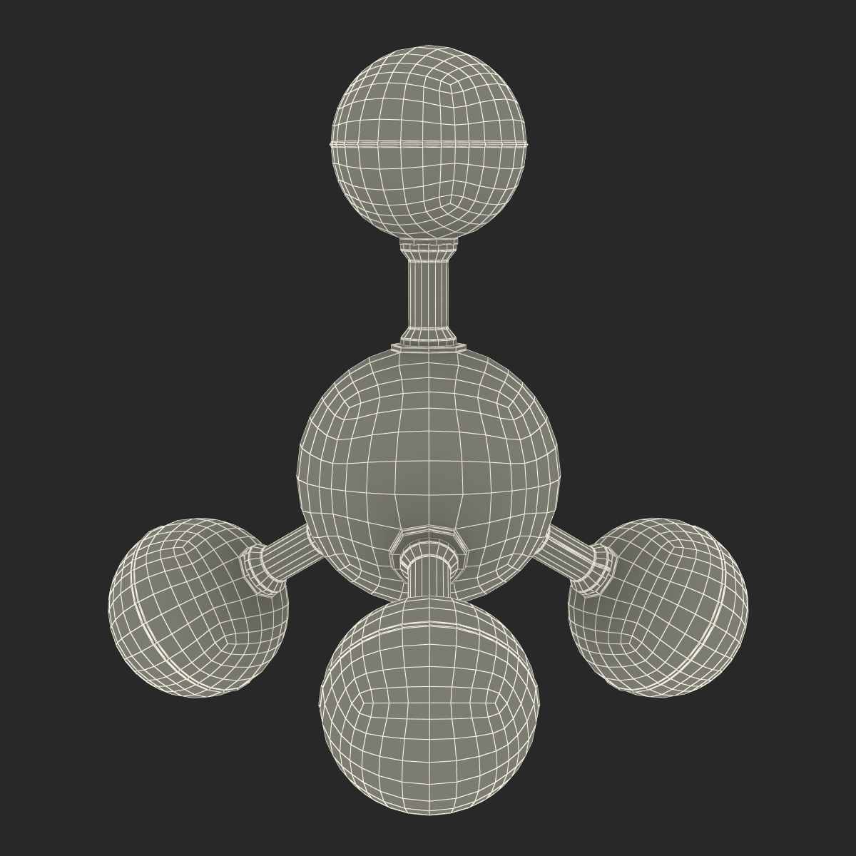 3D Methane Molecule