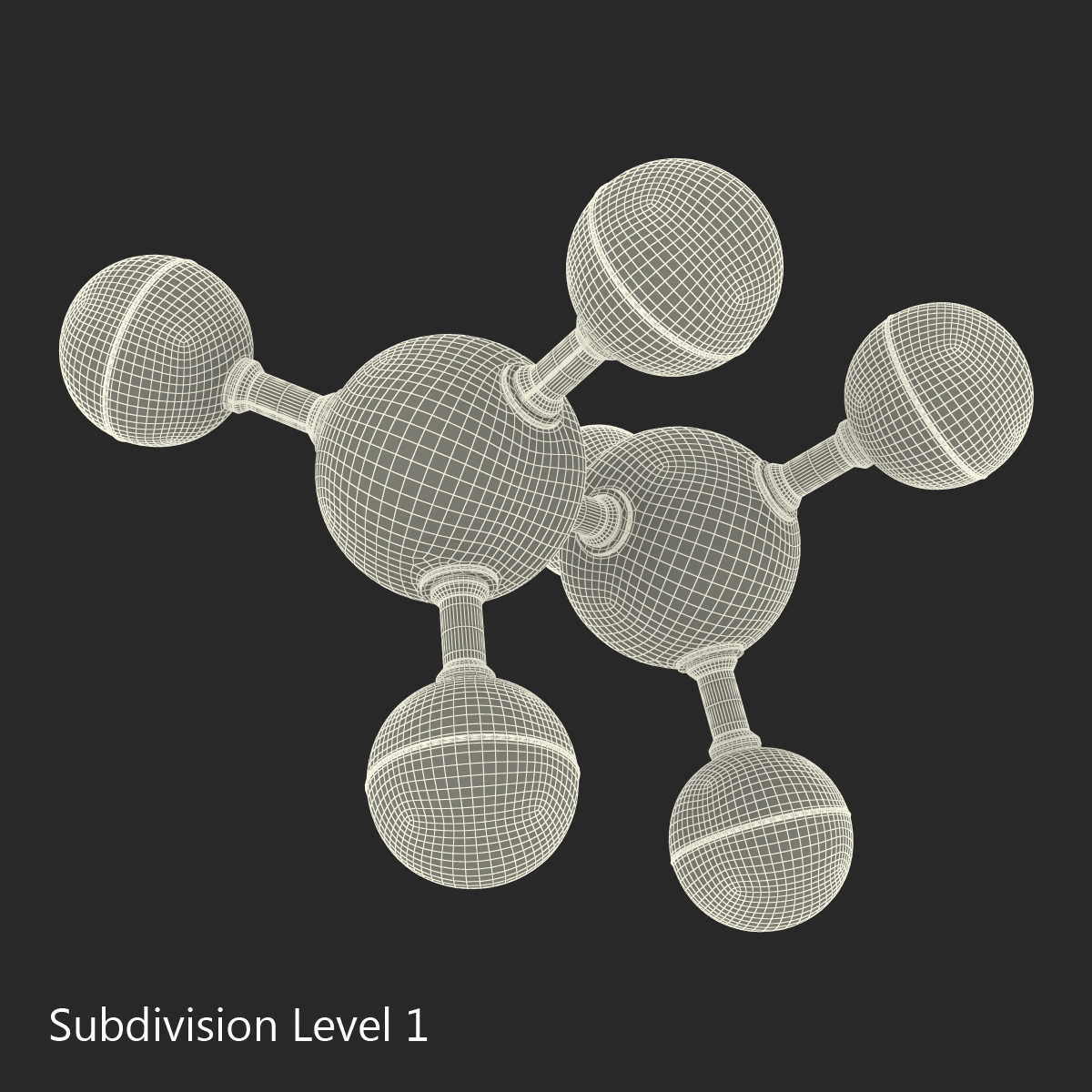 3D model Ethane Molecule