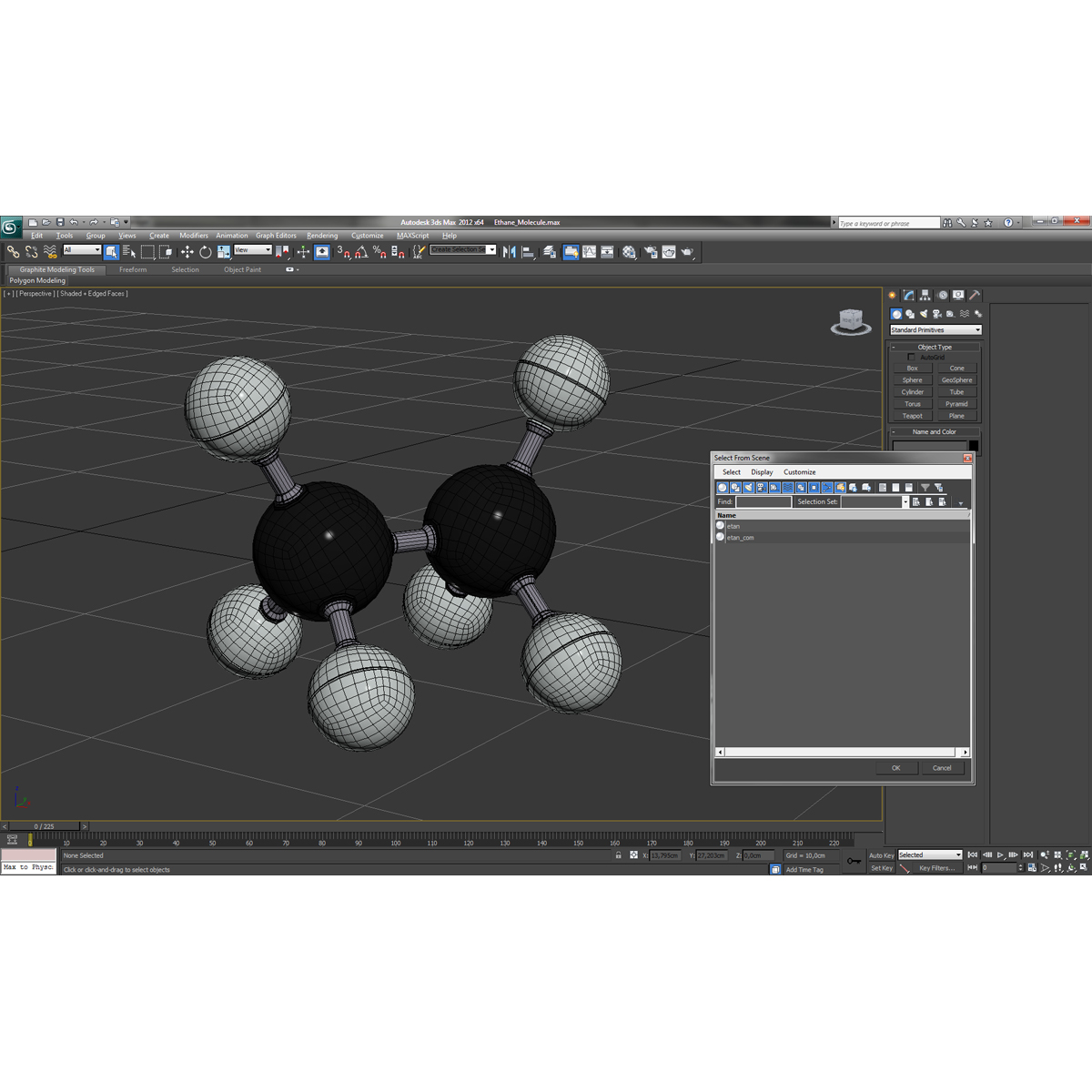 3D model Ethane Molecule