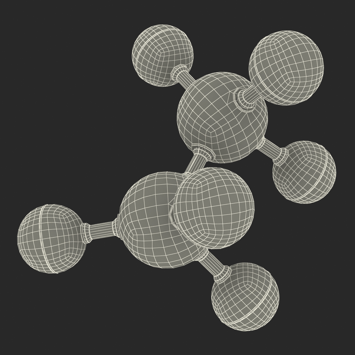 3D model Ethane Molecule